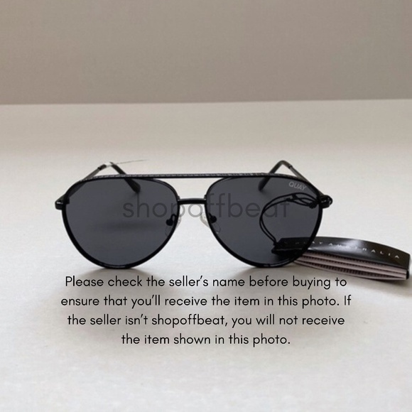 NEW Quay Starry Eyed Sunglasses Black/Smoke main image 13